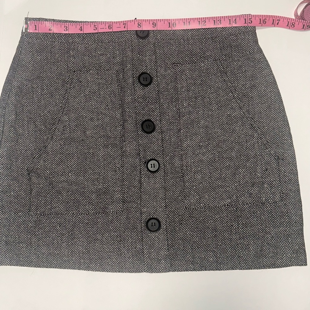 A-Line Mini Skirt Herringbone/Tweed Papermoon
